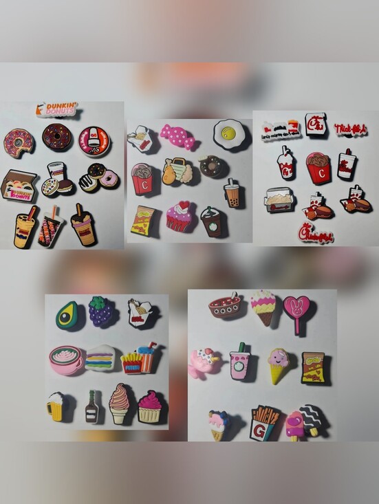 Accessories - Food Shoe Charms for Crocs Chick fil A Dunkin Donuts